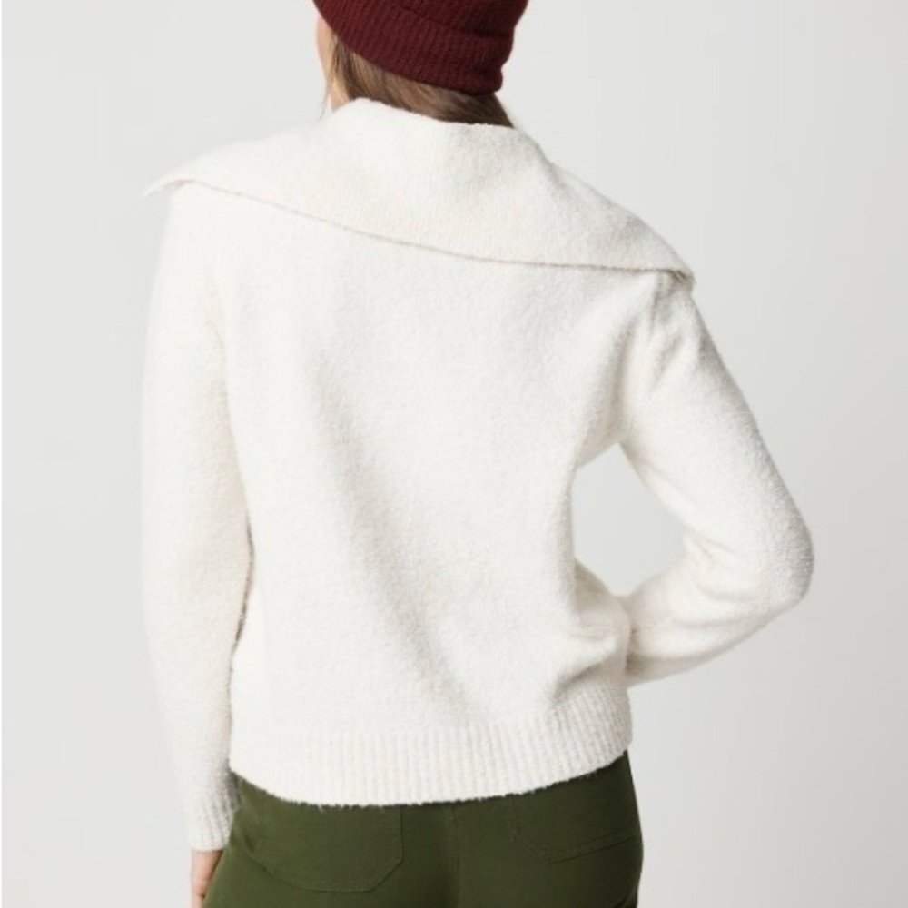 NWT J. Crew Bouclé button-collared sweater - Picture 4 of 10